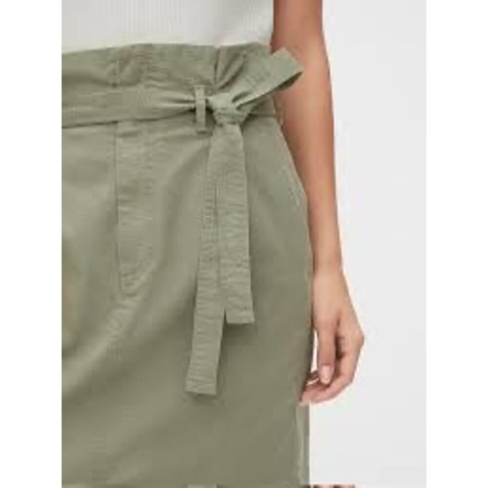 NWT GAP Paperbag Mini Skirt in Douglas Fir Green - Size: 12 - Picture 6 of 8